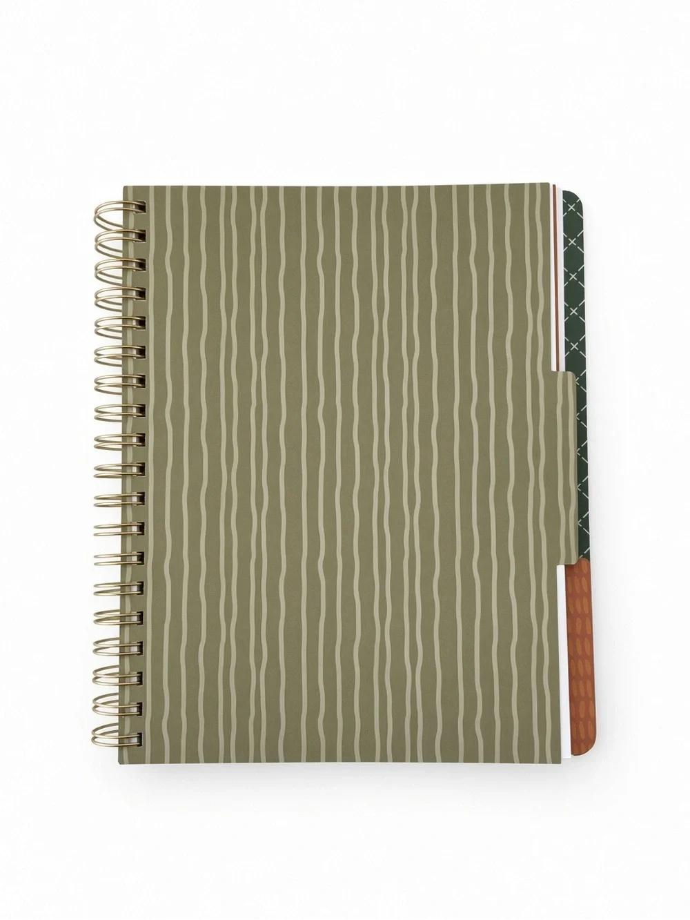 James Burke Everyday Notes 3-Subject Floral Spiral Notebook 8x10 Daisy NEW